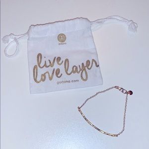 Gold bar bracelet